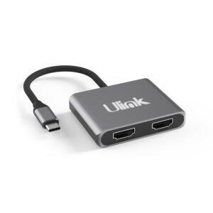 Adaptador USB C a 2 HDMI Material de Aluminio / Calidad