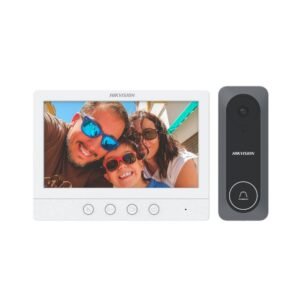 Kit Videoportero Hikvision DS-KIS212(B) HD 4 Hilos Pantalla 7"
