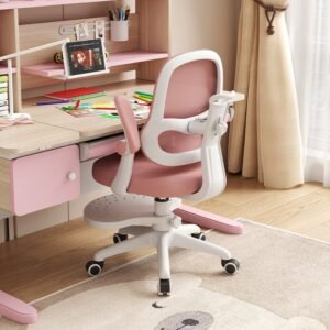 Silla de Escritorio para Niños Ergonómica Ajustable Reposapiés